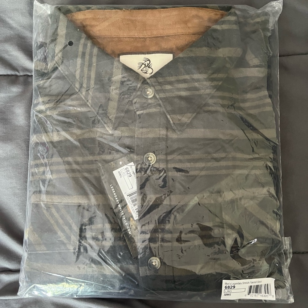 Legendary Whitetail Men’s Legendary Stretch Flannel Shirt